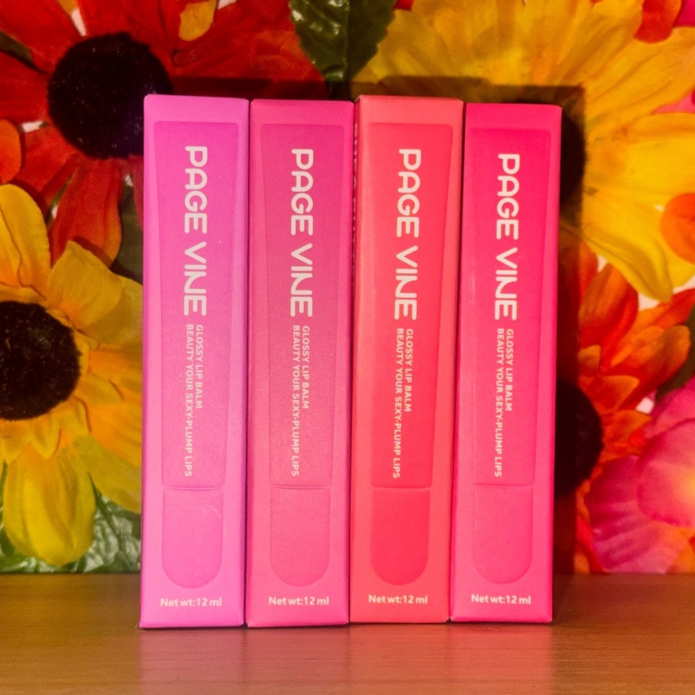 Pink Vine Lip Balm & Gloss Set